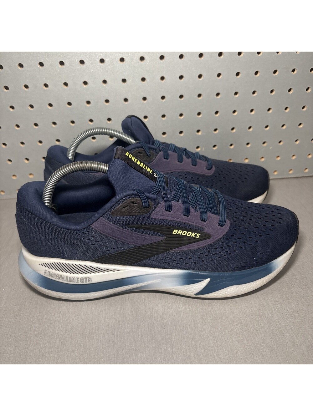 BROOKS Adrenaline GTS 24 Running Shoes Mens 9.5 Blue Sneakers 1104371D423 READ